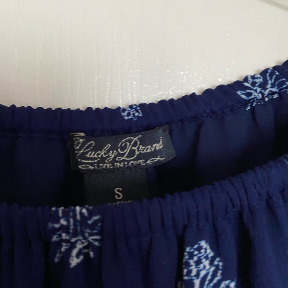 LUCKY BRAND - Women’s Boho Top - size S - Picture 2 of 8